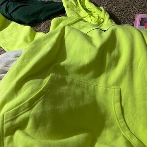 Champion Neon Yellow Hoodie